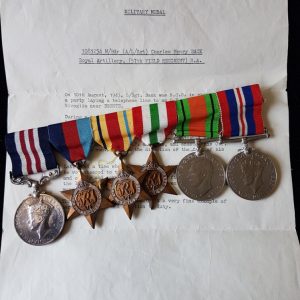 Sicily 1943 Battle of Mount Rivoglia Medal Group