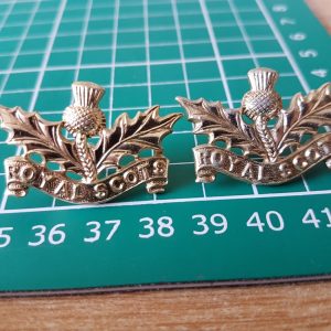 Royal Scots Collar Badges