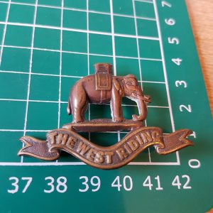 West Riding Duke of Wellington Regiment Officers collar badge