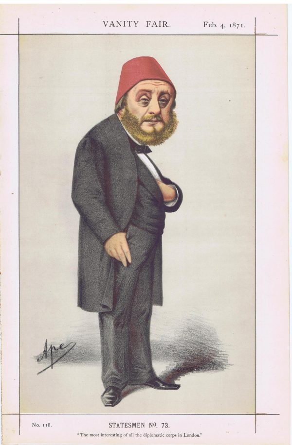 Musurus Pasha Turkish Ambassador Vanity Fair Print