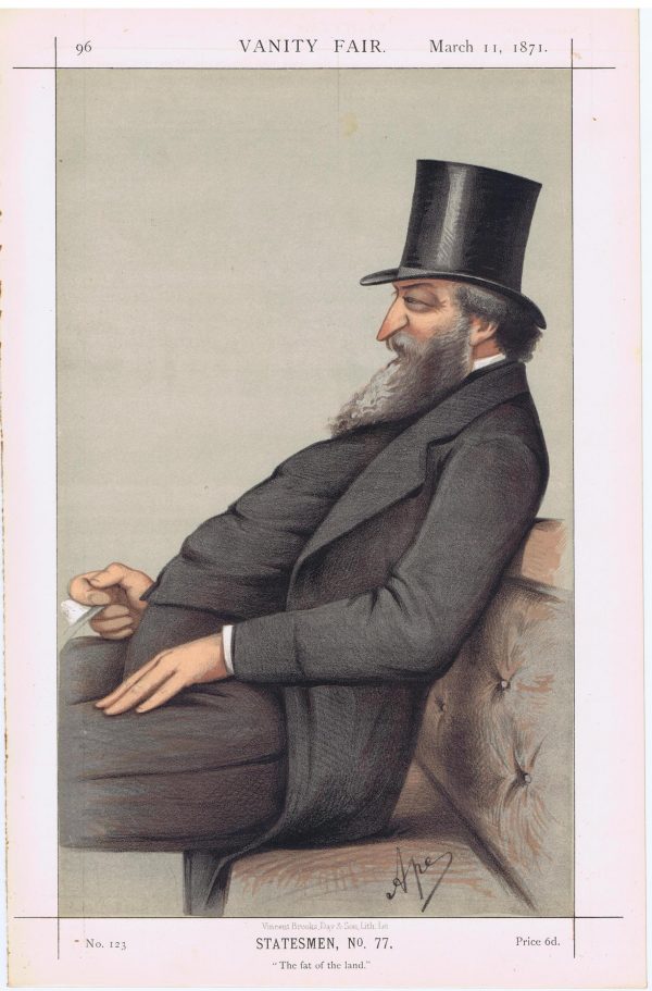 George Ward Hunt Vanity Fair Print 1871