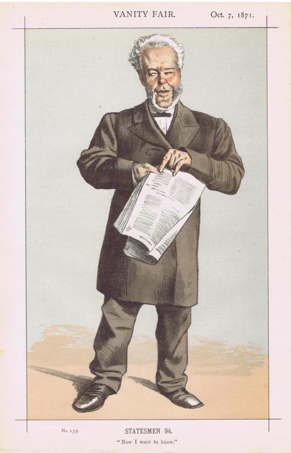 Alderman Lusk Vanity Fair Print 1871