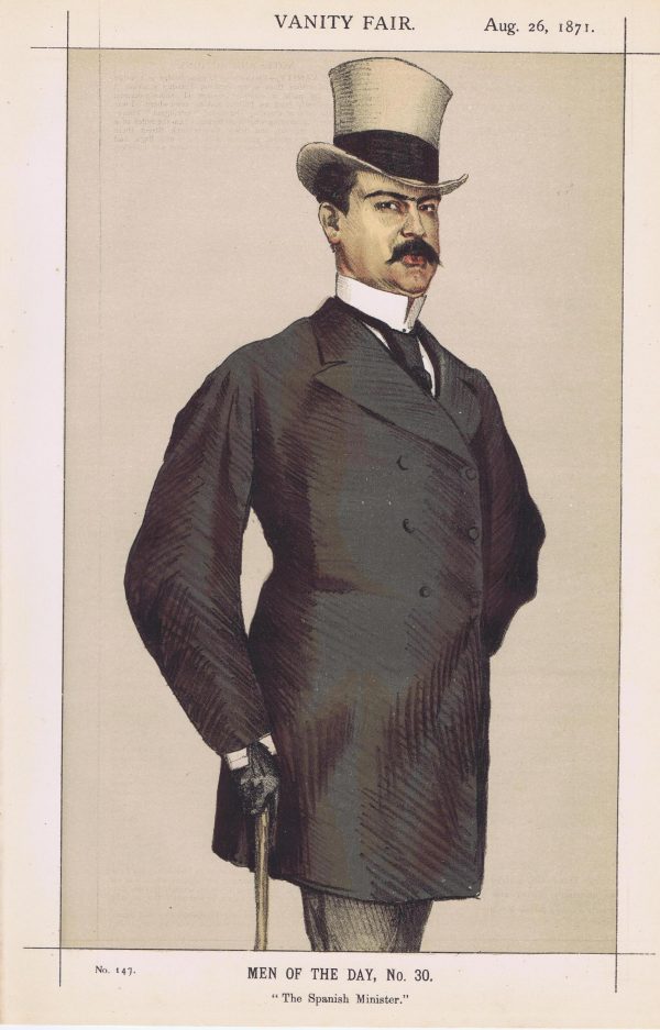 Don Manuel Rances Y Villaneuva Vanity Fair Print 1871