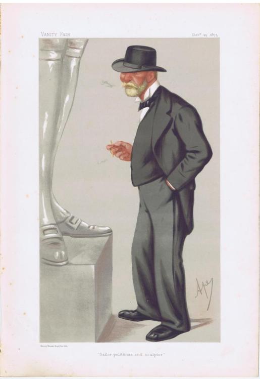 Admiral Clarence Paget Vanity Fair Print 1875