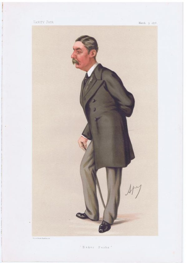 Lieut-General Valentine Baker Pasha Vanity Fair Print