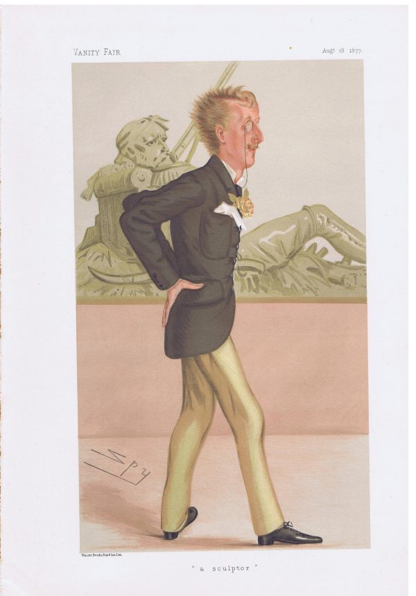 Ronald Leveson-Gower Original Vanity Fair Print