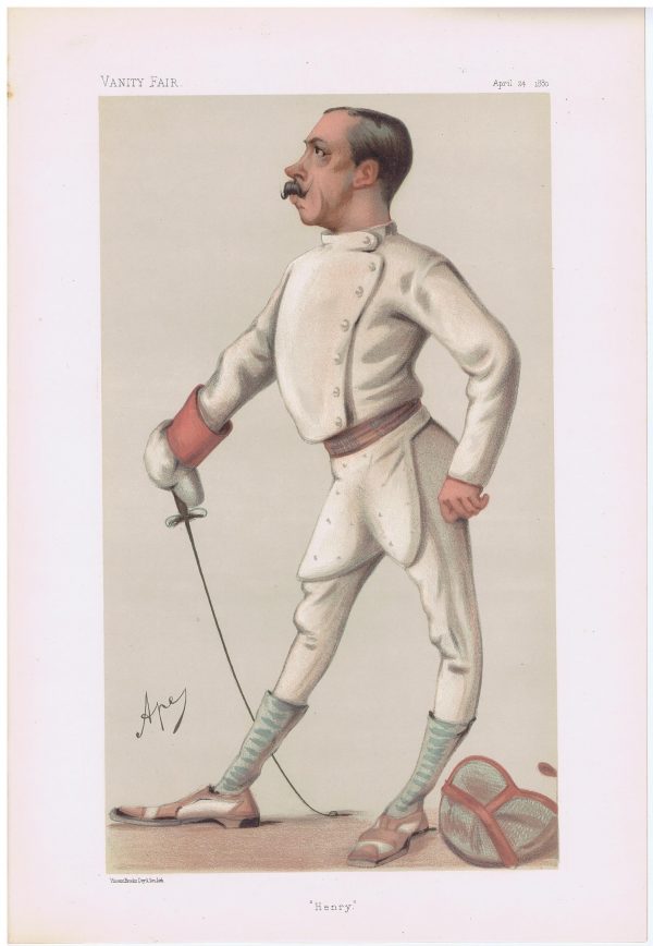 Henry Stracey Vanity Fair Fencing Print