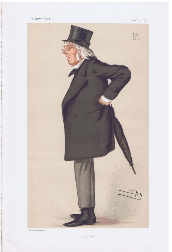 Poet Francis Hastings Doyle Original Vanity Fair Print