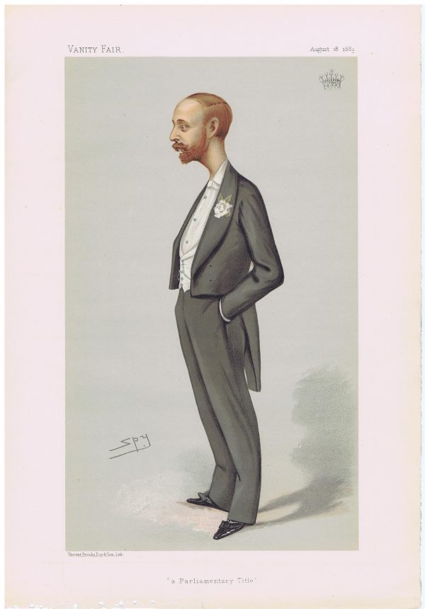 The Earl Of Onslow Original Vanity Fair Print