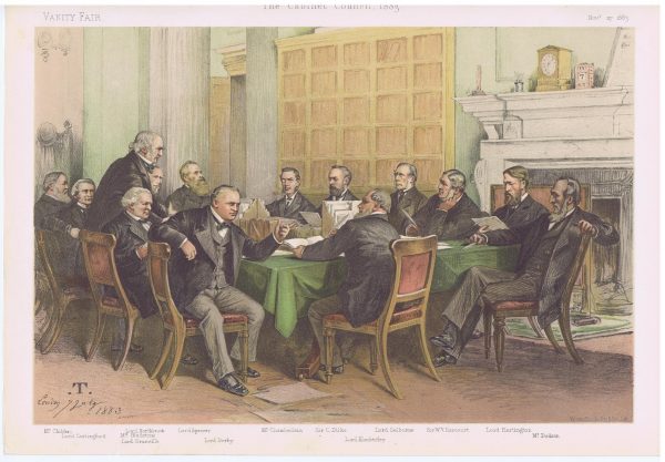 The Gladstone Cabinet Council Vanity Fair Print