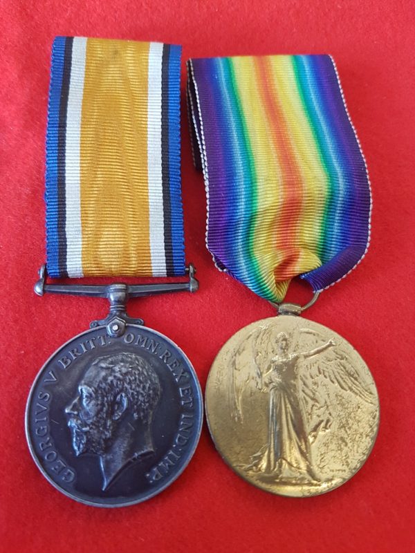 Great War Medal Pair to Suffolk Regiment