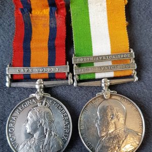 Cheshire Regiment Boer War Medal Pair