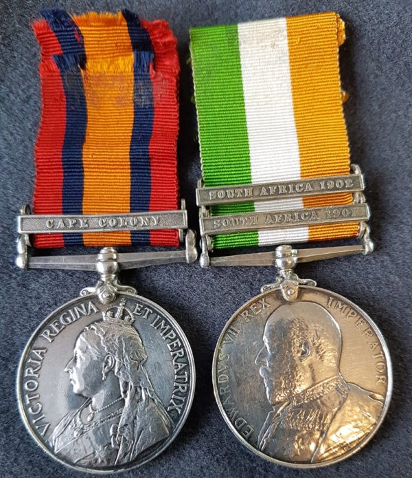 Cheshire Regiment Boer War Medal Pair