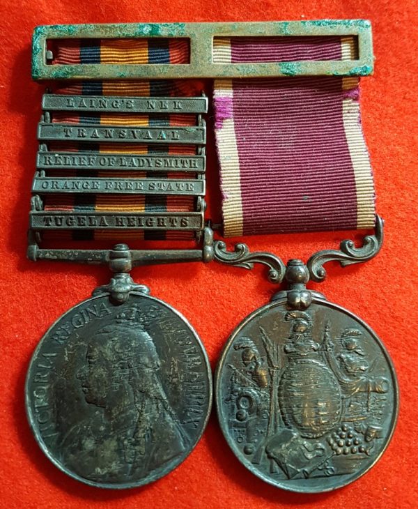 Devon Regiment Victorian LSGC Anglo Boer War Medal Pair