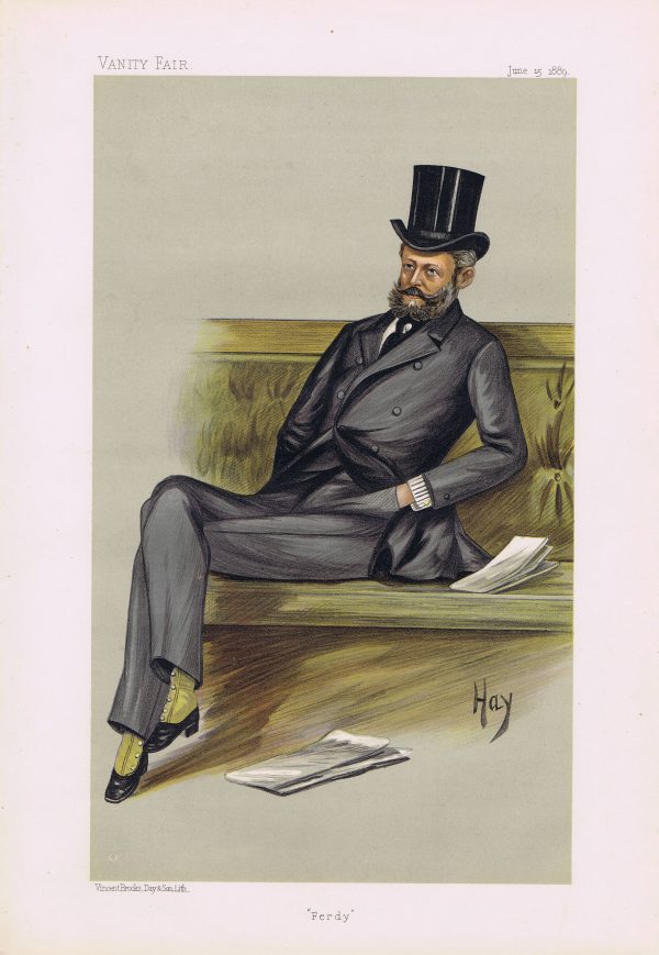 Baron Ferdinand James De Rothschild Vanity Fair Print