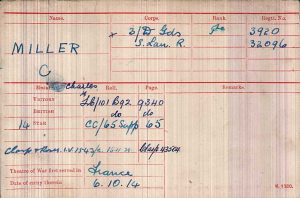 medal index card
