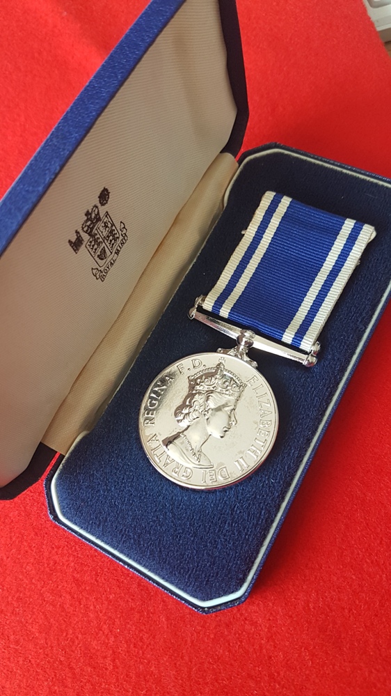 Police long service good conduct Medal Box. 