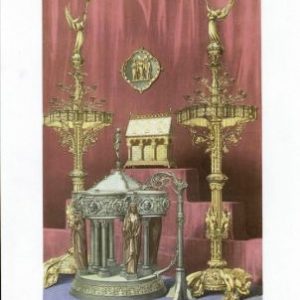 Bronze Font & Candleabra by Bachelet of Paris