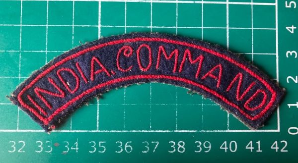 India Command Shoulder Title badge