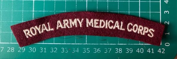 Royal Army Medical Corps cloth shoulder title