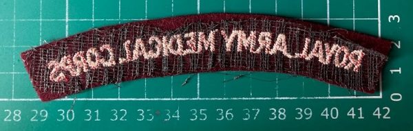 Royal Army Medical Corps cloth shoulder title