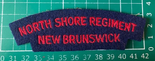 Genuine Canadian North Shore Regiment cloth badge