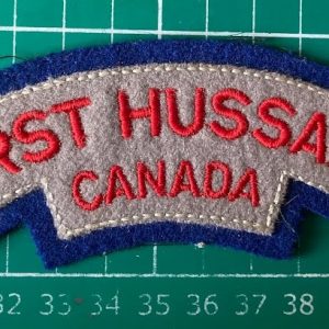 First Hussars Canada shoulder title