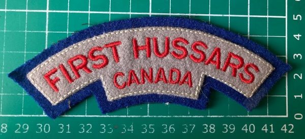 First Hussars Canada shoulder title