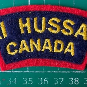 Canadian Army 7/XI Hussars Canada badge