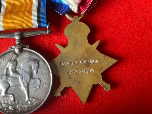 Major E G Rogers, 27th Canadian Infantry