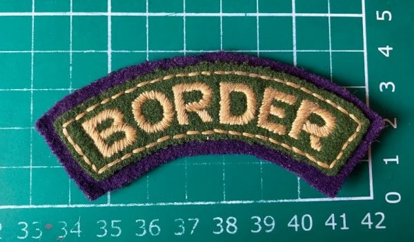 BORDER Regiment shoulder title