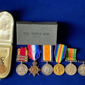 very fine Boxer Rebellion medal group of Frederick William Jacobs.
