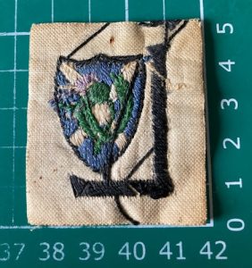 Rare WW1 52nd (Lowland) Division formation sign badge