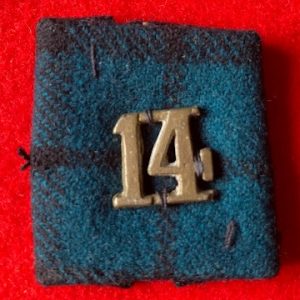 Genuine WW1 14th Battalion Black Watch Formation Sign badge
