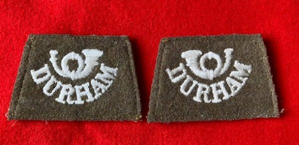 WW1 Durham Light Infantry cloth badges