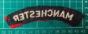 Great War MANCHESTER Regiment Shoulder Title