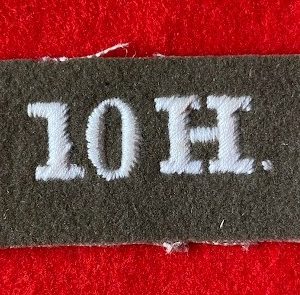 Rare WW1 10th Hussars Shoulder title