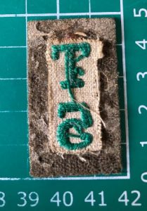 Reverse of WW1 5th Bn Territorials