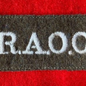 WW1 R.A.O.C. shoulder title