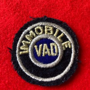 IMMOBILE Voluntary Aid Detachment badge