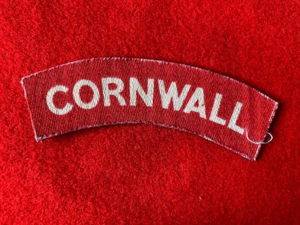 Original CORNWALL shoulder title