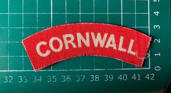 Original CORNWALL shoulder title