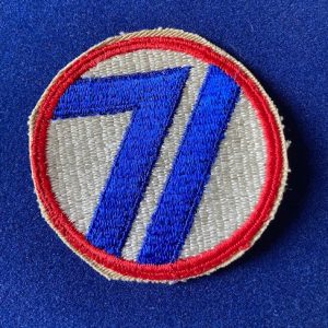 71st Infantry Division Cloth badge