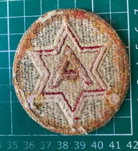 Genuine WW2 US 6th Army Cloth badge