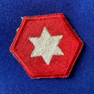 Genuine WW2 US 6th Army, 1st design cloth patch