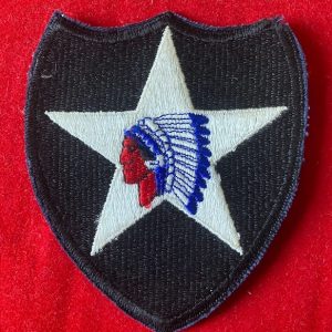 Genuine WW2 era US 2nd Infantry Division badge.