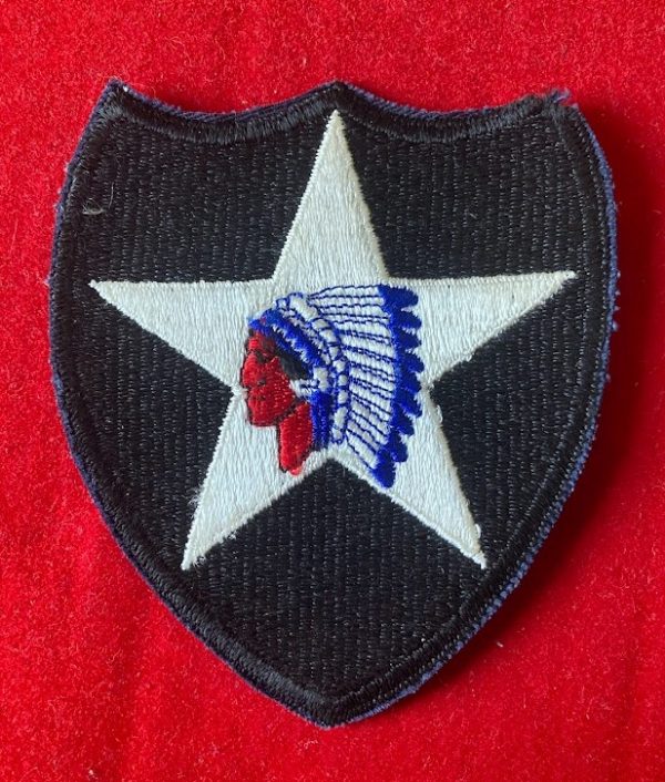 Genuine WW2 era US 2nd Infantry Division badge.