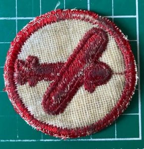 Reverse of Genuine WW2 era US 1st Airborne Task Force patch