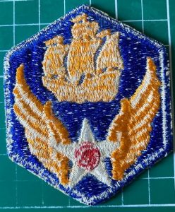 Reverse of 6th US Army Air Force cloth patch. 