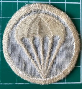Reverse of US Airborne Parachute badge